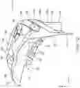 Fig. 13 - Front vehicle body structure of vehicle