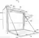Fig. 01 - SYSTEM AND METHOD FOR MANUALLY OR ELECTRONICALLY LOWERING AND RAISING HINGED TRAILER DOORS AND GATES