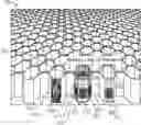 Fig. 01 - Multi-dimensional integrated circuit having multiple planes and memory architecture having a honeycomb or bee hive structure
