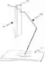 Fig. 01 - Inconspicuous support system for propping and suspending mobile computing devices to multiple angles and orientations with respect to a resting surface or base