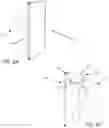 Fig. 43 - Inconspicuous support system for propping and suspending mobile computing devices to multiple angles and orientations with respect to a resting surface or base