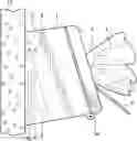 Fig. 01 - Angled flushable moist wipe dispenser