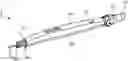 Fig. 01 - Smoke evacuation electrosurgical pencil with adjustable electrode and vent tube