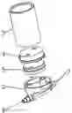 Fig. 01 - Filter unit for suction systems of dental equipment