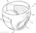 Fig. 01 - Diaper with Removable Wipe Pouch