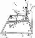 Fig. 01 - Utility cart with trailer hitch assembly