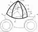 Fig. 01 - Aerodynamic motorcycle umbrella