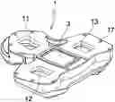 Fig. 01 - Cleat for racing bicycle shoe