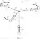 Fig. 07 - Aerial system utilizing a tethered uni-rotor network of satellite vehicles