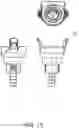 Fig. 14 - Delivering tap with cam-type opening