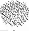 Fig. 04 - Three dimensional structured packing for improving the contact between a gas phase and a dispersed solid phase following in counter-current