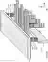 Fig. 17 - 3D vertical channel tri-gate NAND memory with tilted hemi-cylindrical structure