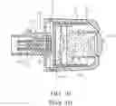 Fig. 11 - Connector assembly with an intermediate insulating member and a potting material that fills a portion in an outer conductor more on the front side than on the front surface of the intermediate insulating member
