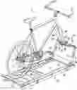 Fig. 01 - Bicycle trainer permitting steering and tilting motion
