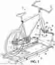 Fig. 02 - Bicycle trainer permitting steering and tilting motion