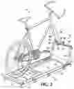 Fig. 03 - Bicycle trainer permitting steering and tilting motion