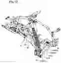 Fig. 13 - Supporting structure for shock absorber of suspension device and suspension structure of utility vehicle