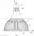 Fig. 02 - LED LAMP WITH LIGHT EMITTING SURFACE HAVING INNER BORDER AND OUTER BORDER