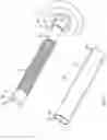 Fig. 02 - Garage door noise reduction roller assembly having threads which extend to the distal end of the roller shaft, and a threaded closing member