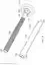 Fig. 19 - Garage door noise reduction roller assembly having threads which extend to the distal end of the roller shaft, and a threaded closing member