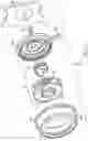Fig. 04 - Oldham flexplate for concentric camshafts controlled by variable camshaft timing
