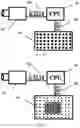 Fig. 13 - Tactile display having a magnetically bistable axially symmetrical linear actuator having a pole contour and switching matrix, and optical-tactile seeing aid having same