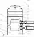 Fig. 01 - Electrode sheet rolling press having a short stress line and integrated apparatus for manufacturing lithium battery electrode sheet