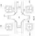 Fig. 15 - Dual-polarized radiating element and antenna