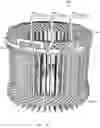 Fig. 14 - Stator winding method and stator core winding