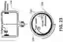 Fig. 24 - Flywheel device used for energy storage including a hermetically sealed cylinder section and disc-shaped rotor arranged within cylinder section