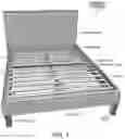 Fig. 02 - Assemblable Mattress Support Whose Side Panels, Headboard and Footboard Fit Inside A Single Packing Box