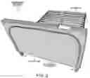 Fig. 03 - Assemblable Mattress Support Whose Side Panels, Headboard and Footboard Fit Inside A Single Packing Box
