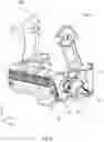 Fig. 03 - Mechanism, assembly and sheet material dispenser for manually actuating rotation of a roller