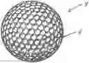 Fig. 01 - GOLF BALLS HAVING A HOLLOW CORE AND INTERNAL SKELETAL STRUCTURE