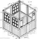 Fig. 13 - Accordion fold play structure with easy-up assembly device