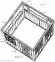 Fig. 16 - Accordion fold play structure with easy-up assembly device
