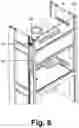 Fig. 12 - Fume cupboard provided with improved accessibility to the sash transmission system