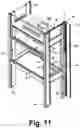 Fig. 16 - Fume cupboard provided with improved accessibility to the sash transmission system