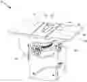 Fig. 01 - Table saw insert with lock-down mechanism