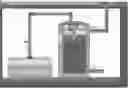 Fig. 01 - Pumping water at a flow rate equal to a flow rate of a compressed air flowing into a reservoir having a stopper