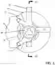 Fig. 02 - Air cooling of disc brake unit by longitudinal vortex generator
