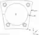 Fig. 01 - Combustor cooling panel with flow guide