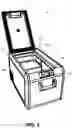 Fig. 03 - Mobile cooling box with latch handle opening