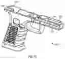 Fig. 12 - Unfinished firearm frame and jig