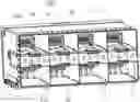 Fig. 01 - Cage, electrical equipment and partition assembly