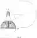 Fig. 30 - LED lamp having aperture located in the light emitting surface