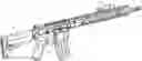 Fig. 01 - Modular key-slot accessory mounting system for a firearm