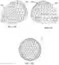Fig. 13 - Dimple patterns for golf balls