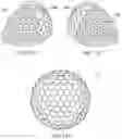 Fig. 14 - Dimple patterns for golf balls