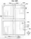 Fig. 42 - Hinged laminated body, layout sheet for hinged laminated body, and manufacturing method for hinged laminated body